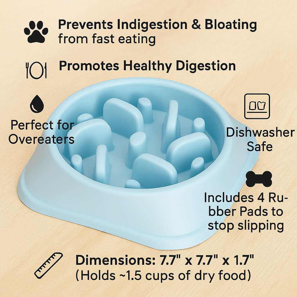Slow Feeder Dog Bowl