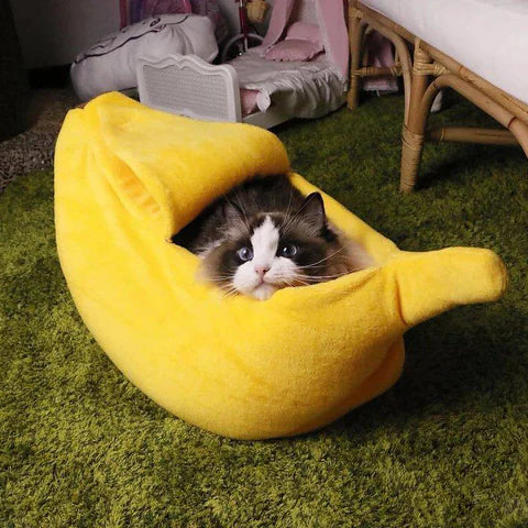 Cute Cat Banana Bed